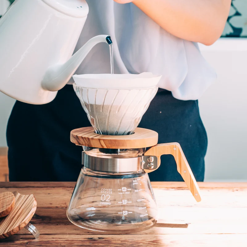 Dripper V60 - Bois d'olivier - Hario