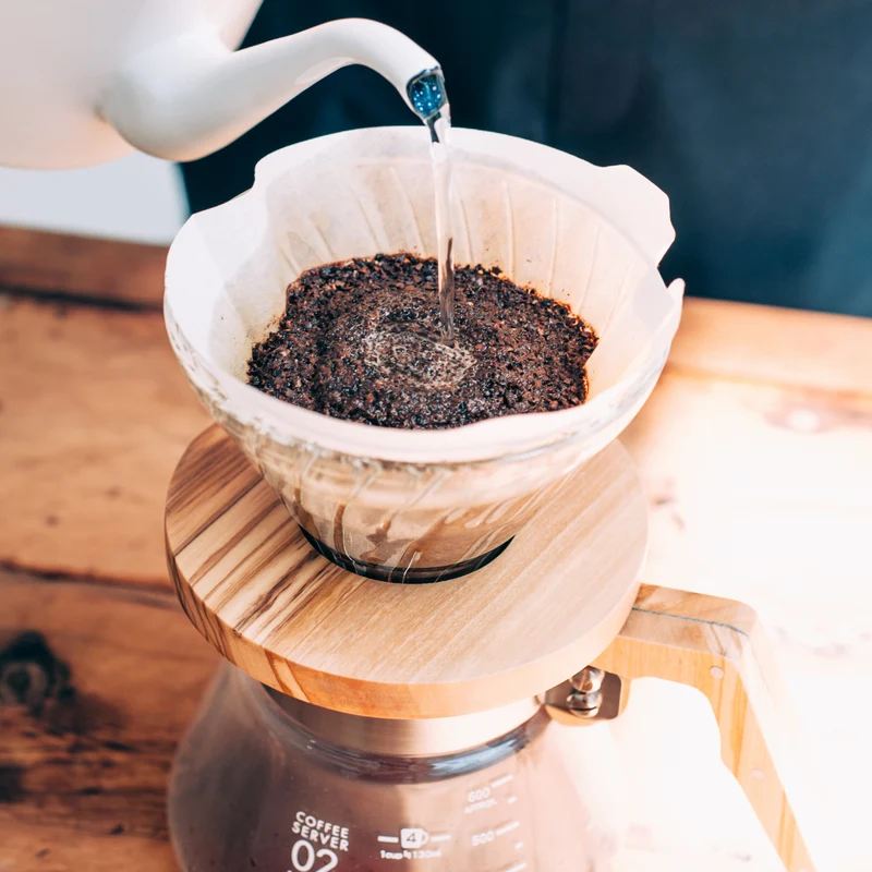 Dripper V60 - Bois d'olivier - Hario