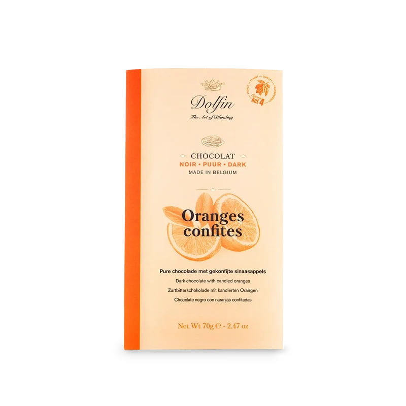 Noir & Oranges confites 70g