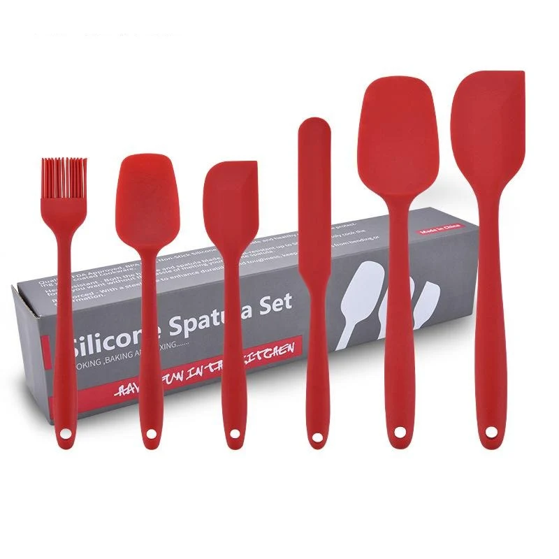 Lot de 6 ustensiles de cuisine silicone