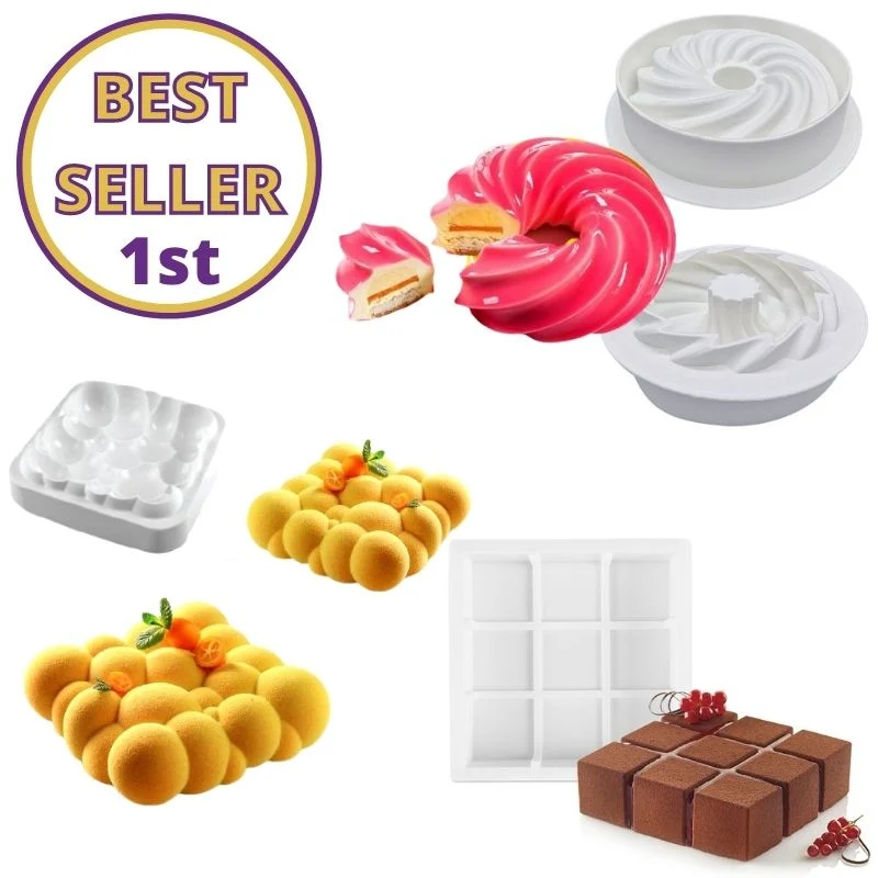 Lot de 3 Moules Silicone | Pâtisserie & Entremet