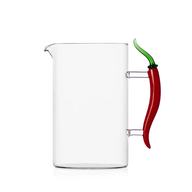 Carafe en verre anse piment
