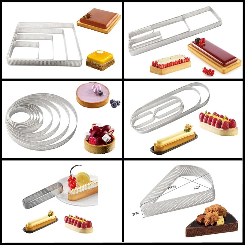 Cercles Inox Perforés - Tarte et Tartelette | Patisserie et Cuisine