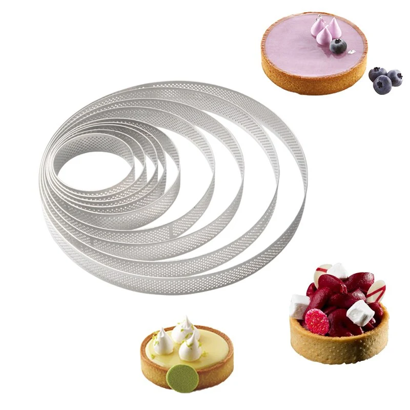 Cercles Inox Perforés - Tarte et Tartelette | Patisserie et Cuisine