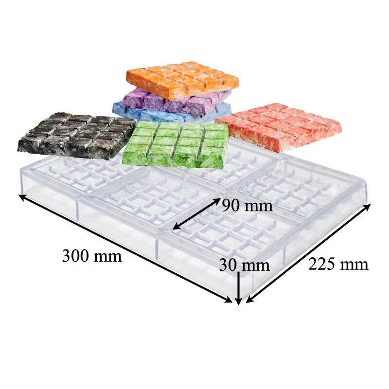 Moule Polycarbonate Chocolat - Tablettes