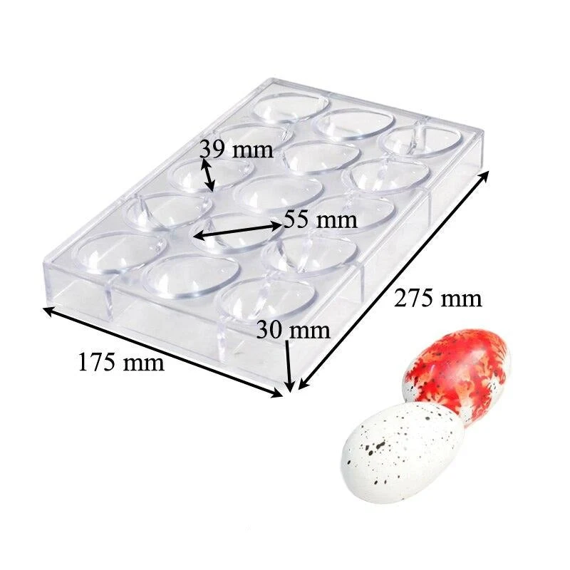 Moule Polycarbonate Chocolat - Oeufs Caille
