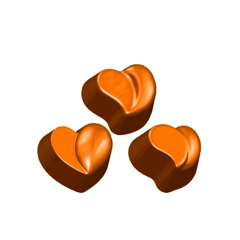 Moule Polycarbonate Chocolat - Coeur Double