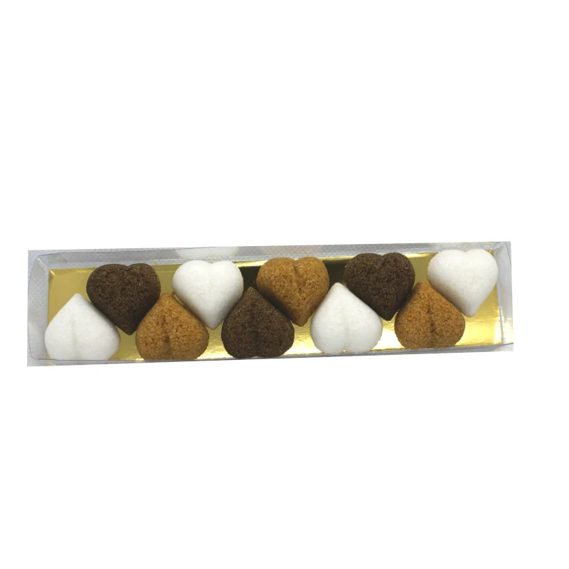 Boîte 10 sucres cœurs