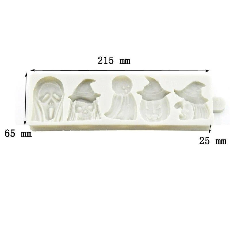 Moule Silicone Halloween - 5 Personnages