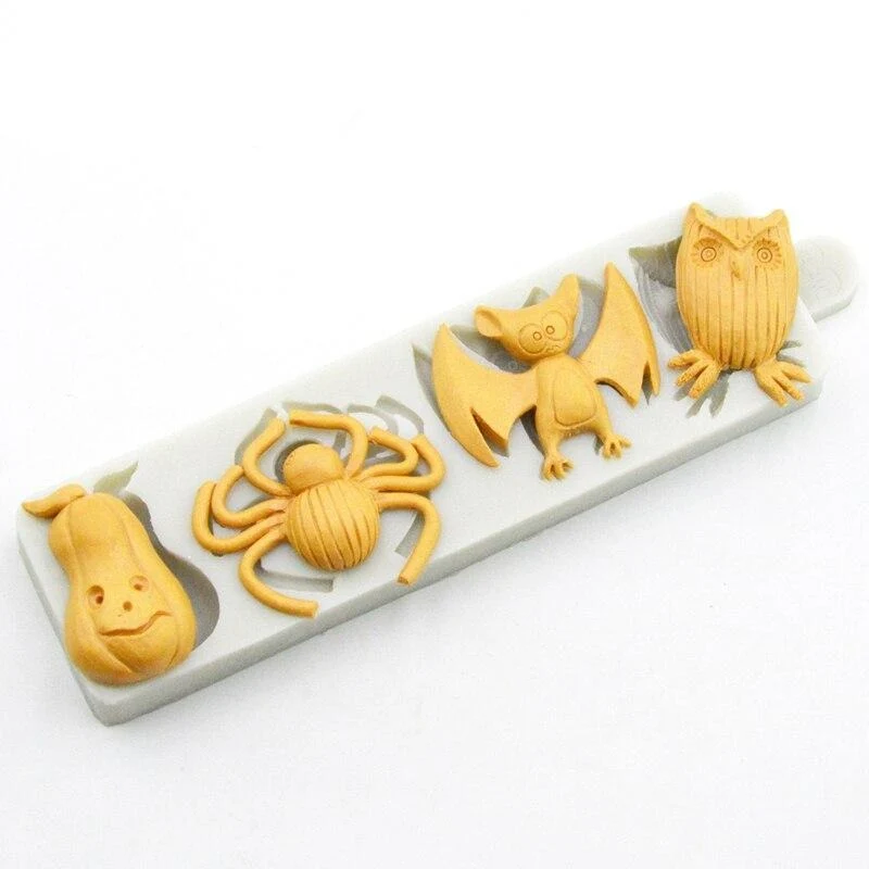 Moule Silicone Halloween - 4 Monstres
