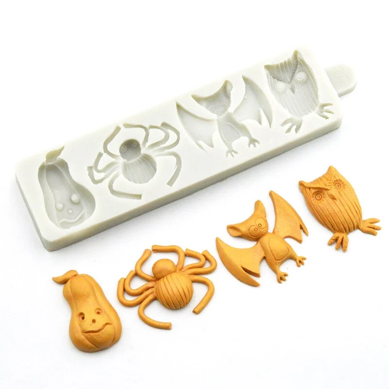 Moule Silicone Halloween - 4 Monstres