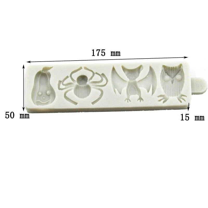 Moule Silicone Halloween - 4 Monstres