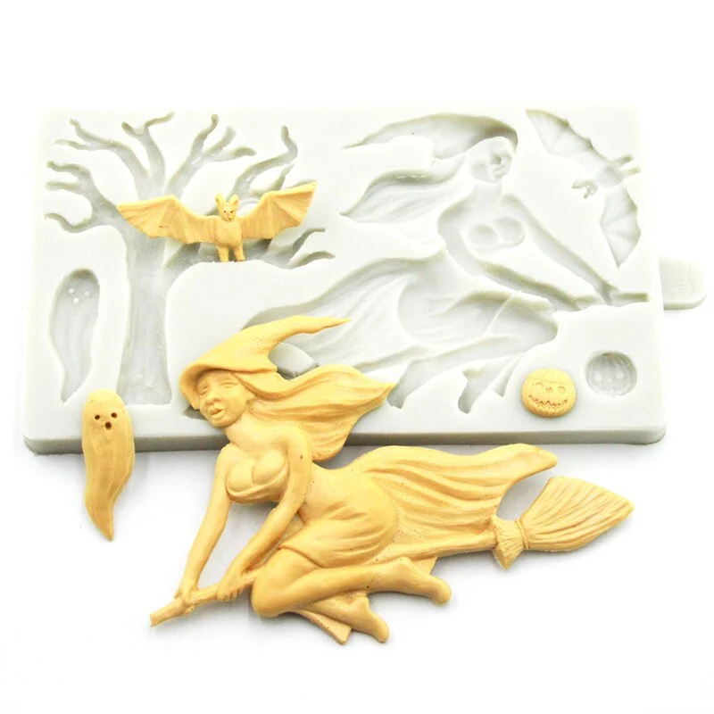 Moule Silicone Halloween - Sorcière des Bois