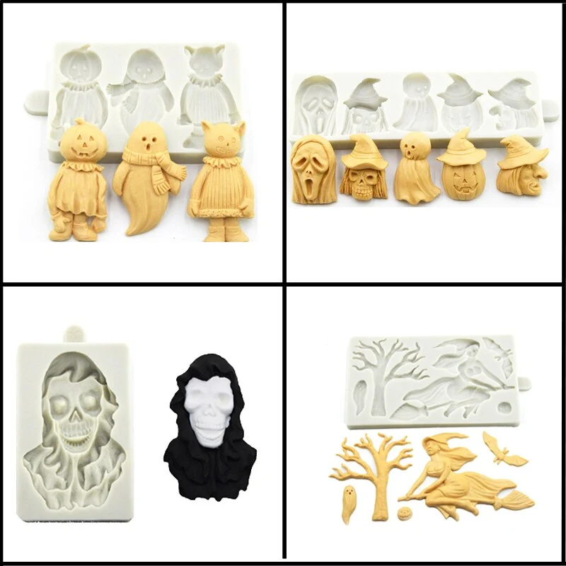 Moules Silicones Halloween - 7 Modèles