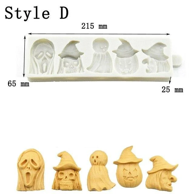 Moules Silicones Halloween - 7 Modèles