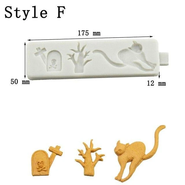Moules Silicones Halloween - 7 Modèles