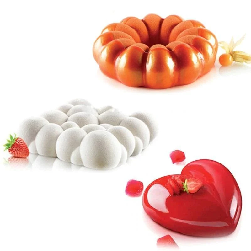 Lot de 3 Moules Silicone | Pâtisserie & Entremet