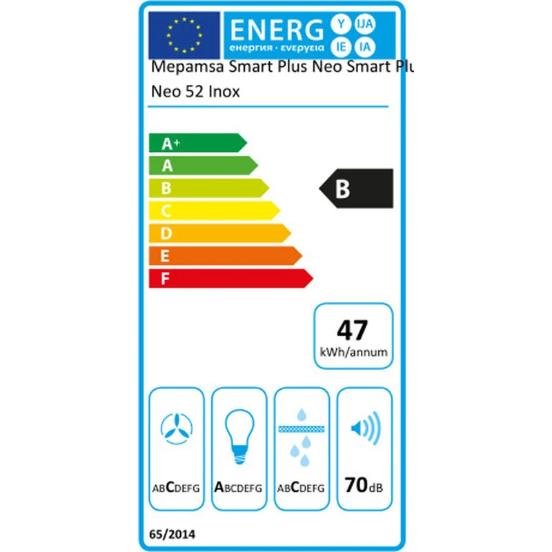 Hotte Conventionnelle Mepamsa SMART PLUS NEO 52X 50 cm Acier