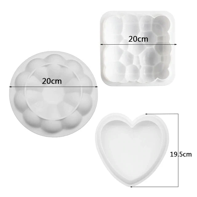 Lot de 3 Moules Silicone + Livre Recettes Offert
