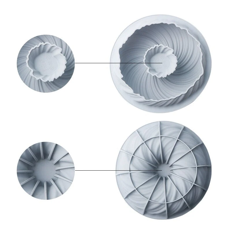Lot de 3 Moules Silicone