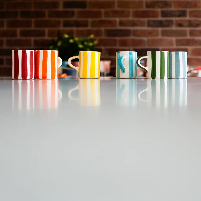 Tasse à expresso rayée Candy Stripe