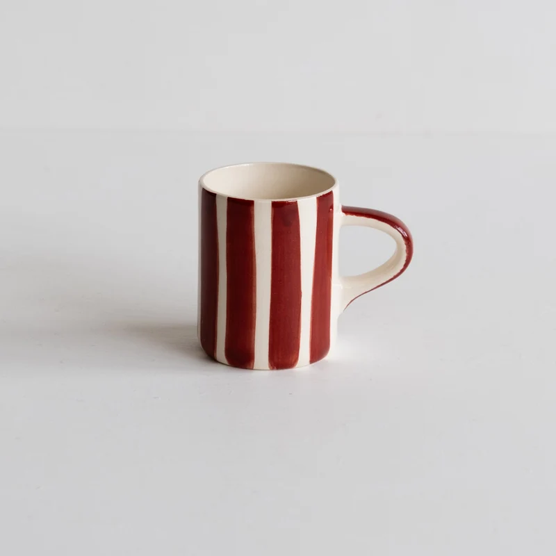 Tasse à expresso rayée Candy Stripe