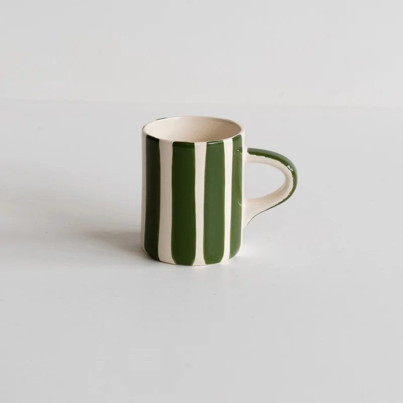 Tasse à expresso rayée Candy Stripe
