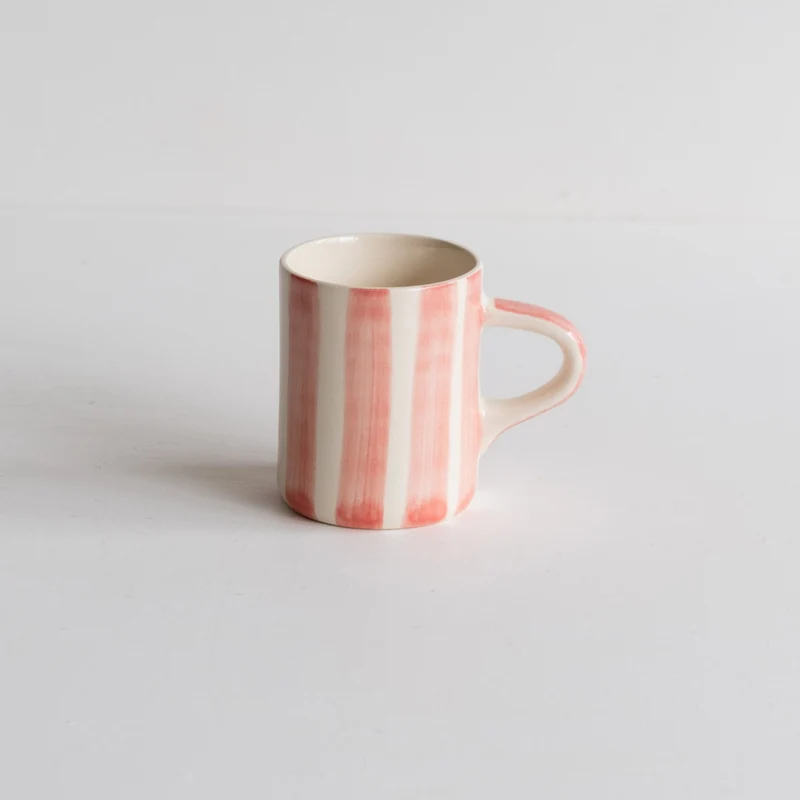 Tasse à expresso rayée Candy Stripe