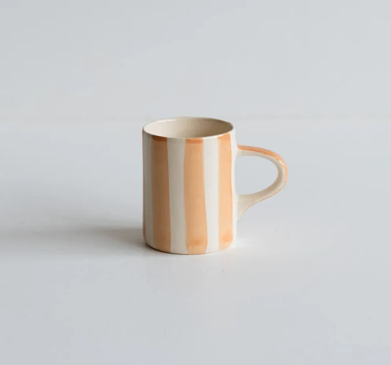 Tasse à expresso rayée Candy Stripe
