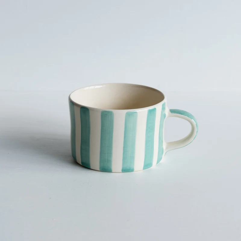 Tasse à déjeuner rayée Candy Stripe