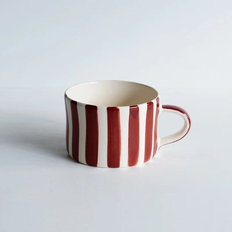 Tasse à déjeuner rayée Candy Stripe