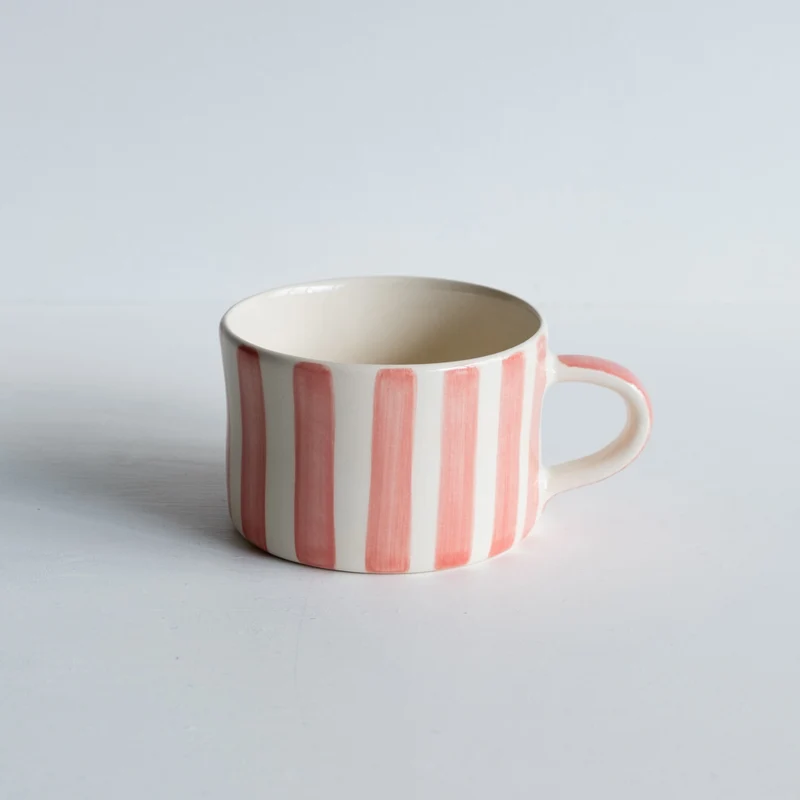 Tasse à déjeuner rayée Candy Stripe