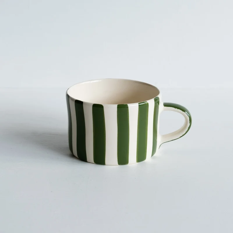 Tasse à déjeuner rayée Candy Stripe