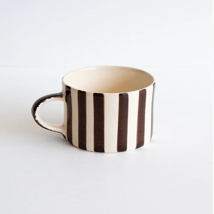 Tasse à déjeuner rayée Candy Stripe