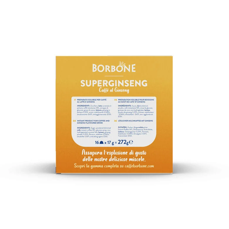SuperGinseng capsule compatibili Nescafè Dolce Gusto16 capsule