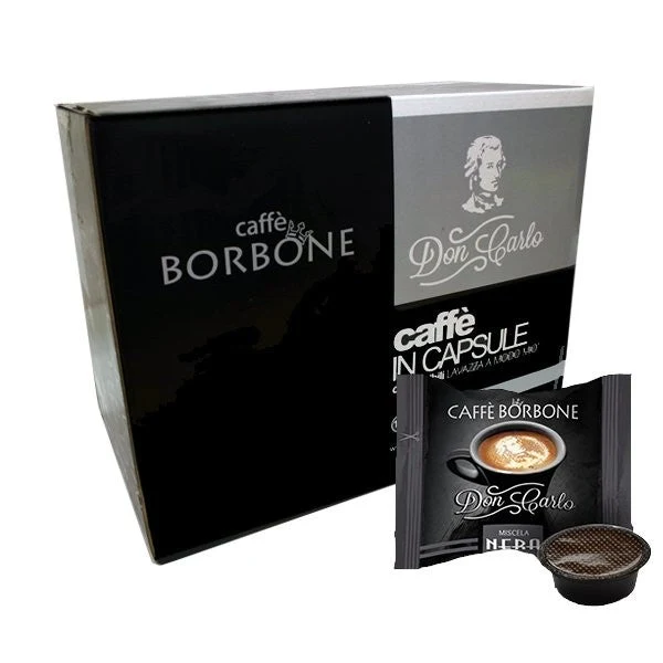 Caffè capsule compatibili A Modo Mio Don Carlo Miscela Nera 100 capsule