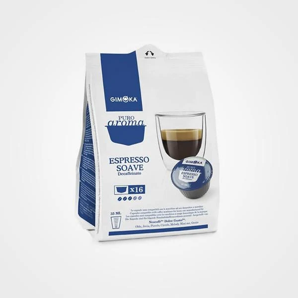 Caffè capsule compatibili Dolce Gusto Espresso Soave Decaffeinato 16 capsule