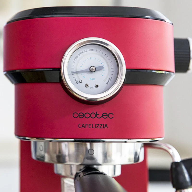 Cafetière Manuelle Express Cecotec Cafelizzia 790 Shiny Pro 1,2 L 20 bar 1350W Rouge 1,2 L