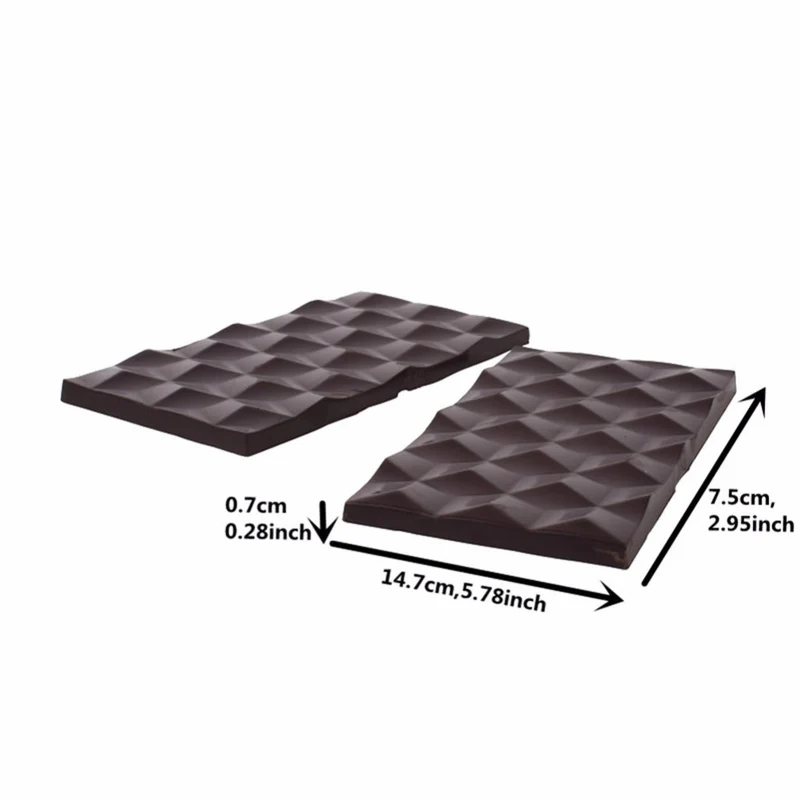 Moule Polycarbonate Chocolat - Tablette 3D