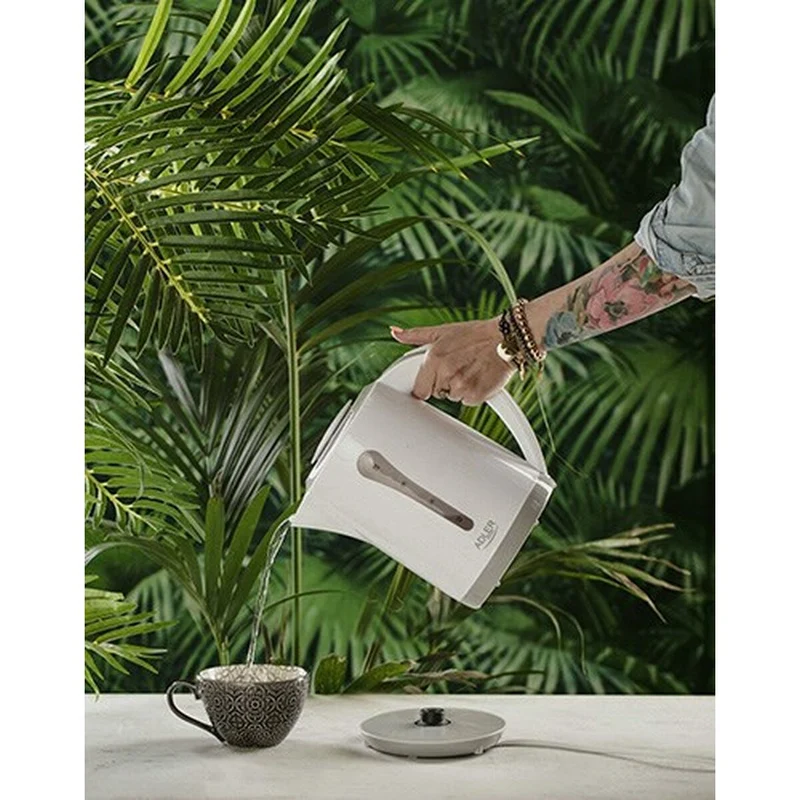 Bouilloire Adler AD 1244 Plastique Blanc 2200 W 2,5 L