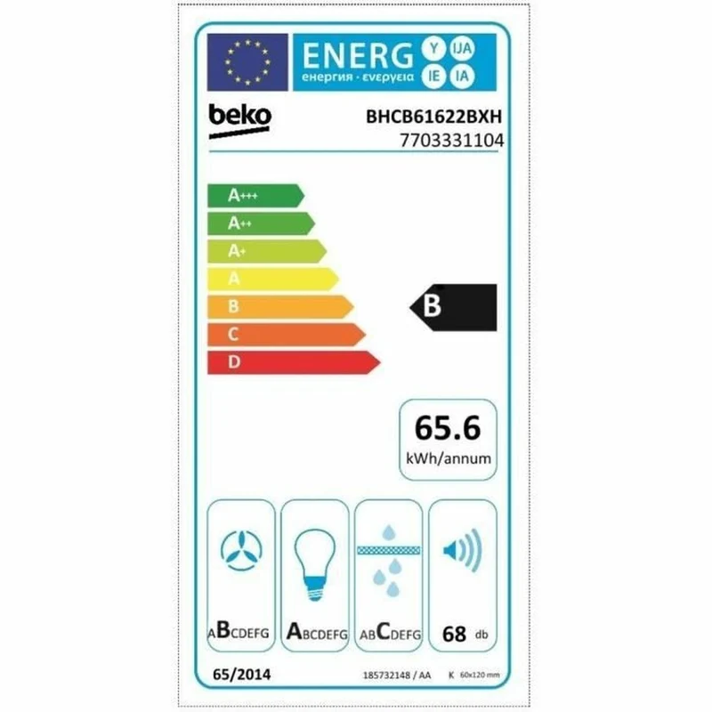 Hotte Conventionnelle BEKO Acier