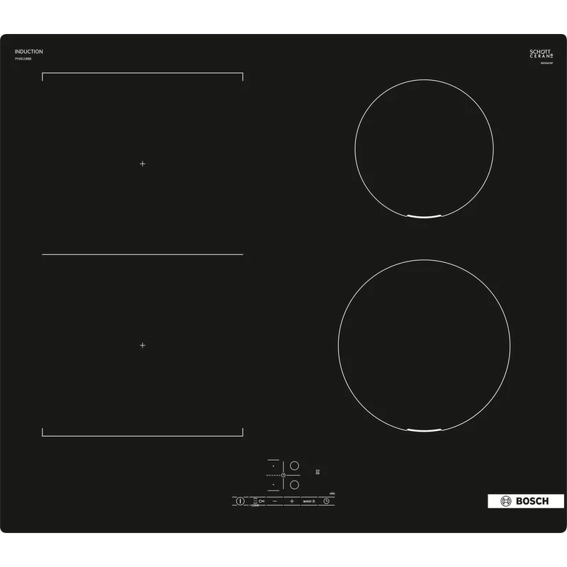 Table de cuisson vitrocéramique BOSCH PKF611BB8E 6600W 60 cm