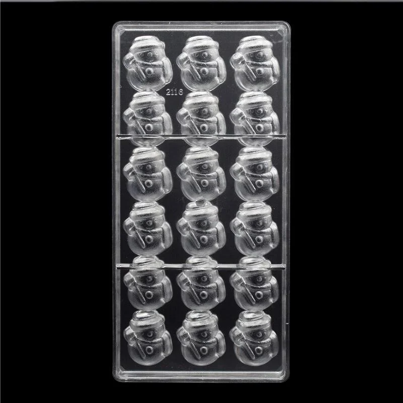 Moule Polycarbonate Chocolat - Bonhommes Neige