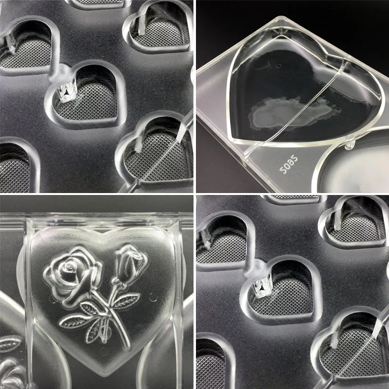 Moule Polycarbonate Chocolat - Cœurs