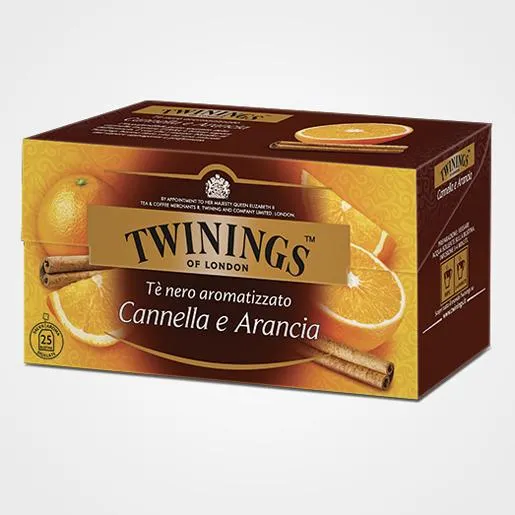 Tè nero aromatizzato Arancia e Cannella 20 filtri