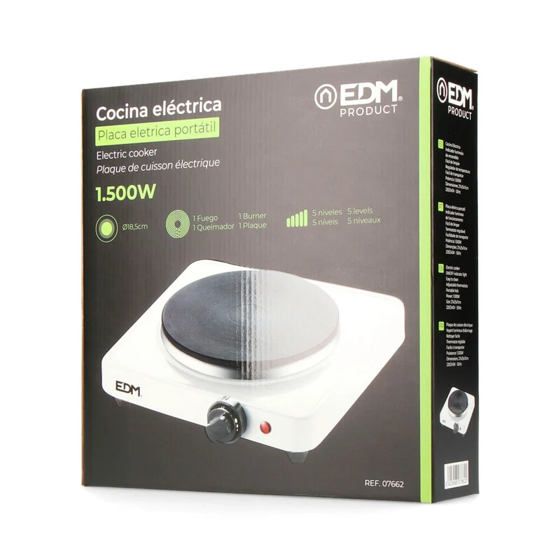 Réchaud de camping EDM 07662 1500 W