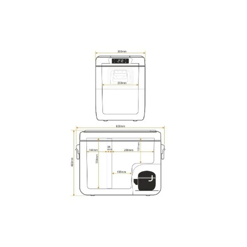 Réfrigérateur portable Yolco KX40 VERT Noir
