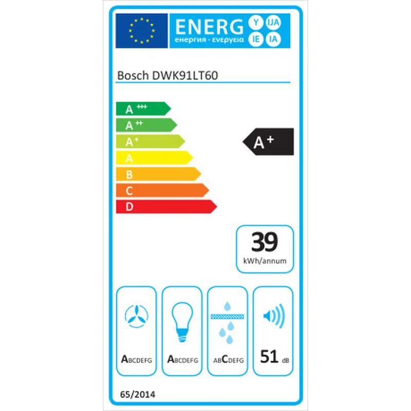 Hotte conventionnelle BOSCH DWK91LT60 Noir