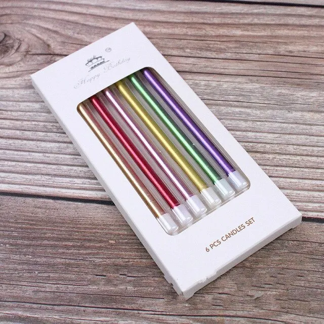 Bougies Longue Gâteau Anniversaire - Longueur 14cm | Pâtisserie et Cuisine