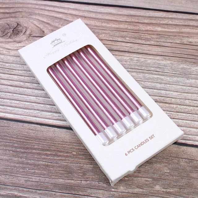 Bougies Longue Gâteau Anniversaire - Longueur 14cm | Pâtisserie et Cuisine
